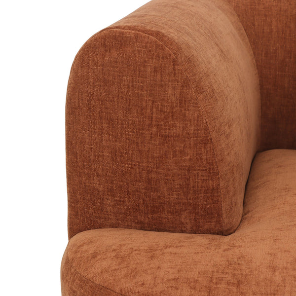 Chaise Longue Emily Chenille Copper