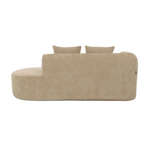 Chaise Longue Emily Chenille Taupe