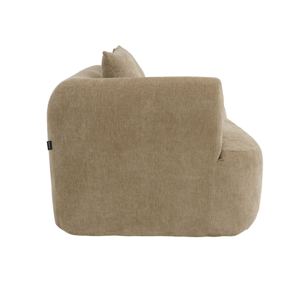 Chaise Longue Emily Chenille Taupe