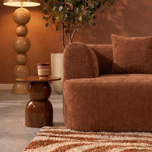 Chaise Longue Emily Chenille Copper