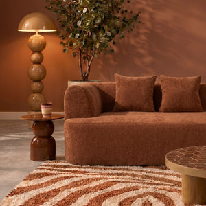 Chaise Longue Emily Chenille Copper