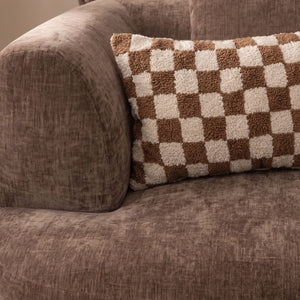 Chaise Longue Emily Chenille Brown