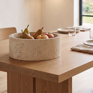 Fruitschaal Travertin Beige