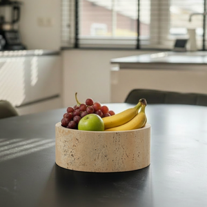 Fruitschaal Travertin Beige