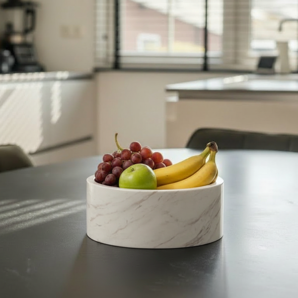 Fruitschaal Marmer Wit