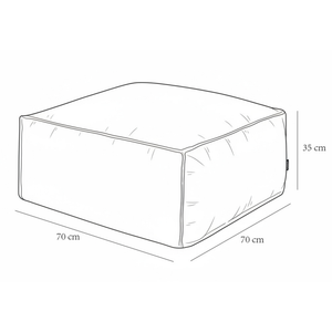 Outdoor Hocker Kiki Soft Red