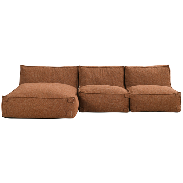 Modulares Indoor Ecksofa Kiki Bouclé Kupfer