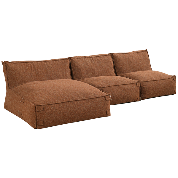 Modulares Indoor Ecksofa Kiki Bouclé Kupfer
