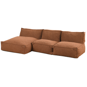 Modulares Indoor Ecksofa Kiki Bouclé Kupfer
