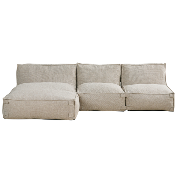 Modulaire Indoor Hoekbank Kiki Bouclé Taupe