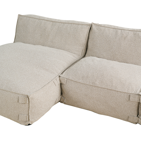 Modulaire Indoor Hoekbank Kiki Bouclé Taupe