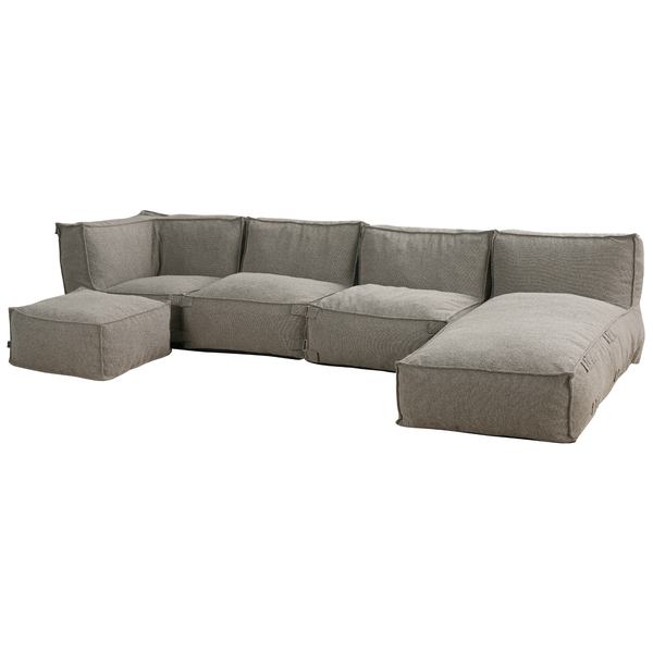 Modulaire Indoor Hoekbank XL Kiki Bouclé Bruin