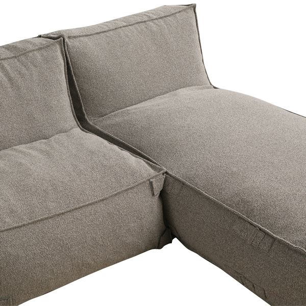 Modulaire Indoor Hoekbank XL Kiki Bouclé Bruin