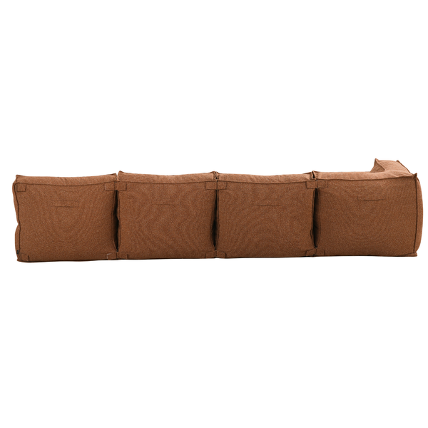 Canapé d'angle modulaire intérieur XL Kiki Bouclé Cuivre