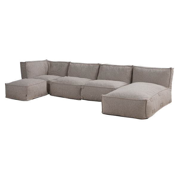 Modulares Indoor Ecksofa XL Kiki Bouclé Taupe