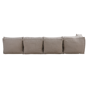 Modulares Indoor Ecksofa XL Kiki Bouclé Taupe