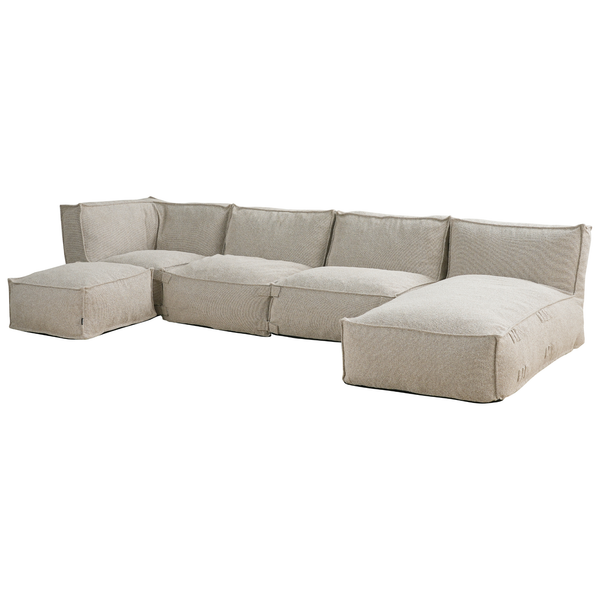 Modulares Indoor Ecksofa XL Kiki Bouclé Taupe