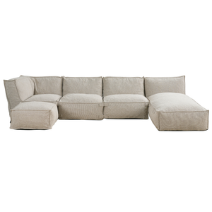 Modulares Indoor Ecksofa XL Kiki Bouclé Taupe