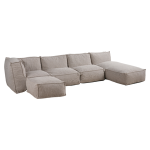Modulares Indoor Ecksofa XL Kiki Bouclé Taupe