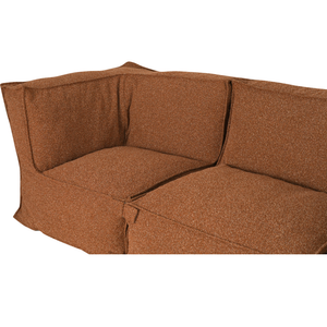 Modular Indoor Lounge Sofa Kiki 4,5 seater Bouclé Copper