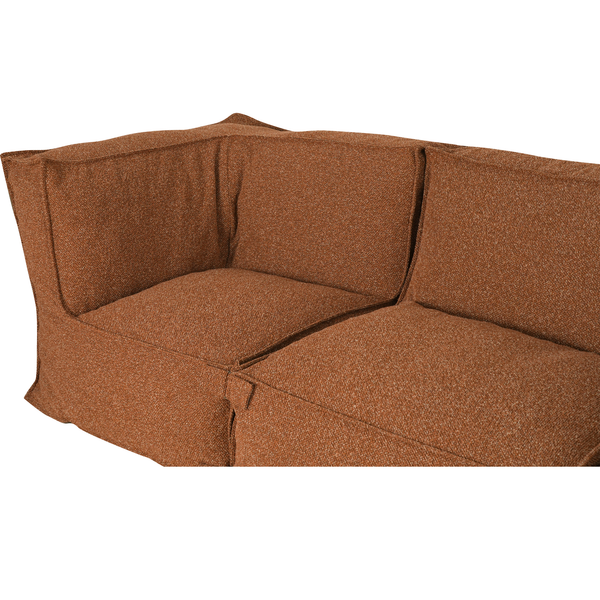 Modular Indoor Lounge Sofa Kiki 4,5 seater Bouclé Copper