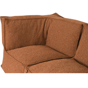 Modular Indoor Lounge Sofa Kiki 4,5 seater Bouclé Copper