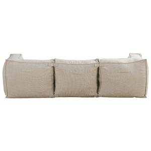 Modulares Indoor Lounge Sofa 3-Sitzer + Hocker Kiki Bouclé Taupe
