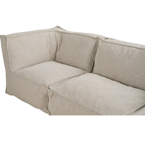 Modulaire Indoor Lounge Bank 4,5 Zits Bouclé Taupe