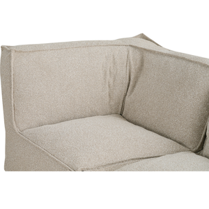 Modulaire Indoor Lounge Bank 4,5 Zits Bouclé Taupe