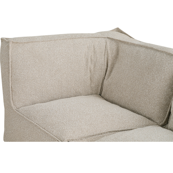 Modulaire Indoor Lounge Bank 4,5 Zits Bouclé Taupe