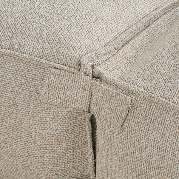 Modulaire Indoor Lounge Bank 4,5 Zits Bouclé Taupe