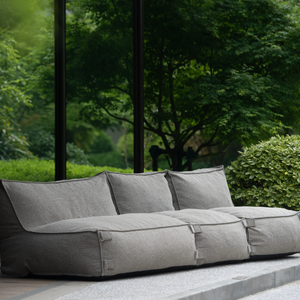 Outdoor Lounge Set 3 seater Kiki Grey
