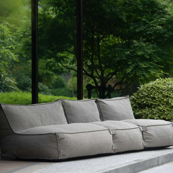 Outdoor Lounge Set 3 seater Kiki Grey