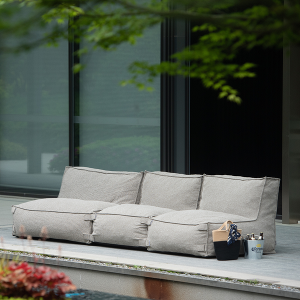Outdoor Lounge Set 3 seater Kiki Grey
