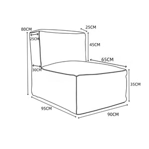 Outdoor Single Seat Kiki Soft Red