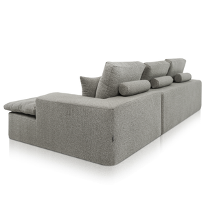 Lazy Hoekbank Bouclé Bruin Links