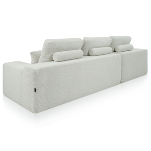 Lazy Hoekbank Bouclé Beige Links