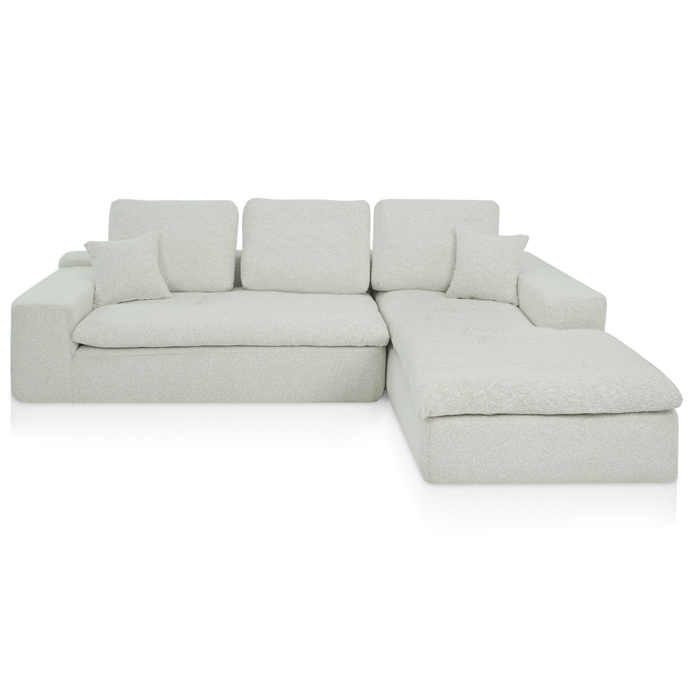 Lazy Corner Sofa Bouclé Beige Right