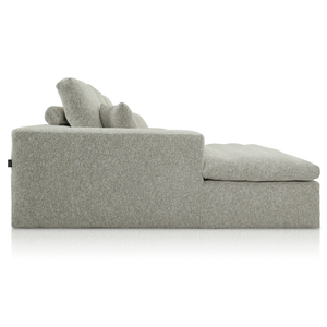 Lazy Corner Sofa Bouclé Taupe Left