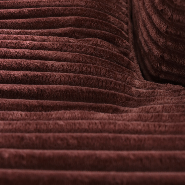 Lazy Hoekbank Velvet Ribstof Koper Links