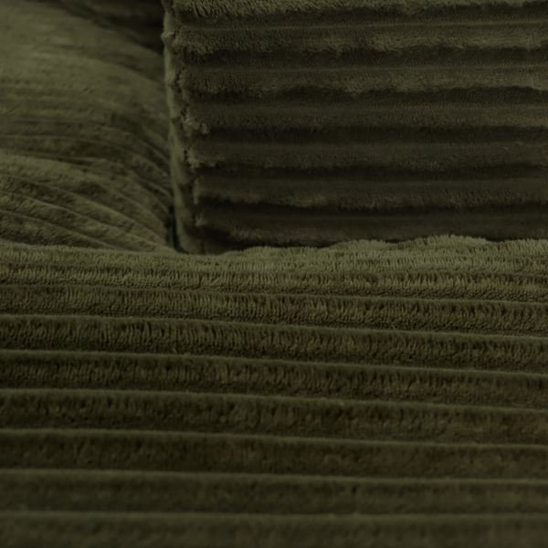 Lazy Corner Sofa Velvet Corduroy Green Right