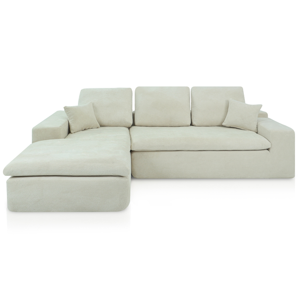 Lazy Corner Sofa Cloud Beige Left