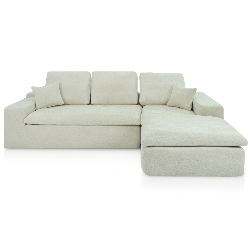 Lazy Corner Sofa Cloud Beige Right