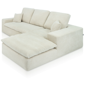 Lazy Hoekbank Beige Rechts