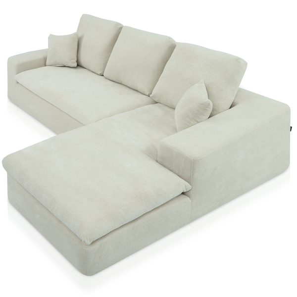 Lazy Hoekbank Beige Rechts