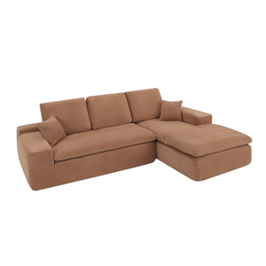 Lazy Ecksofa Terrakotta Rechts