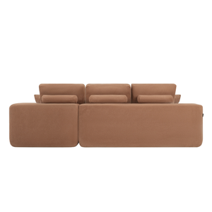 Lazy Ecksofa Terrakotta Rechts