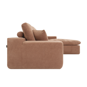 Lazy Ecksofa Terrakotta Rechts