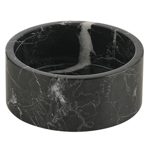 Coupe à fruits en marbre noir