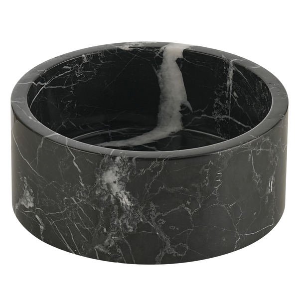 Coupe à fruits en marbre noir